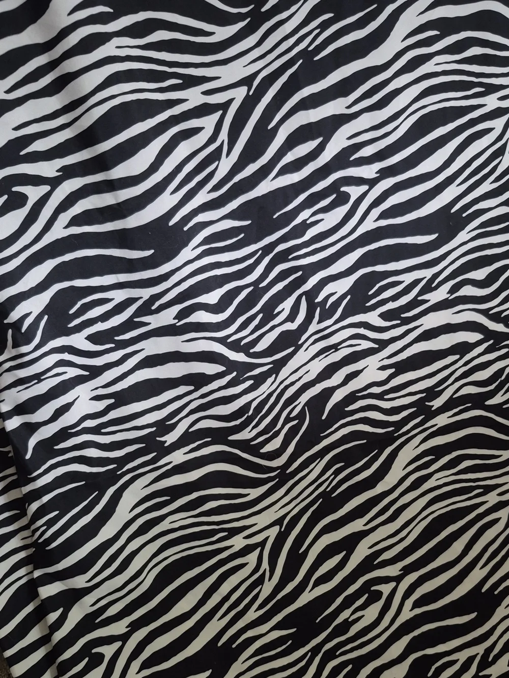 Hometrends Black & White Zebra Print Shower Curtain